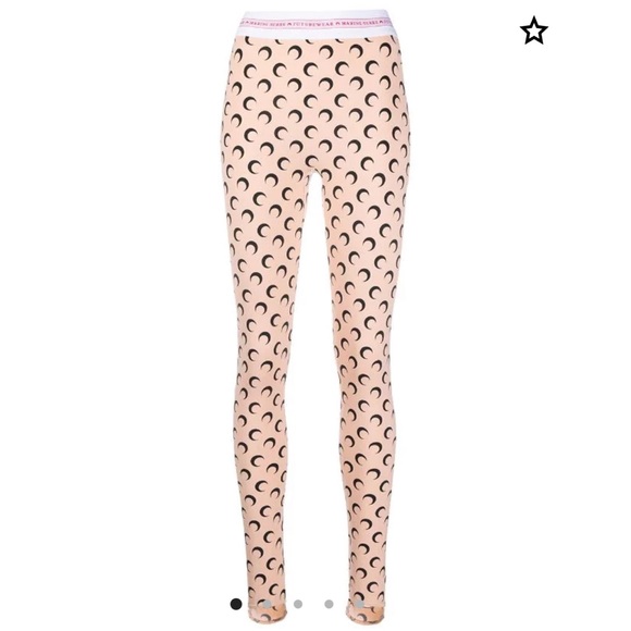 Marine Serre Crescent Moon Print Leggings - Picture 1 of 3